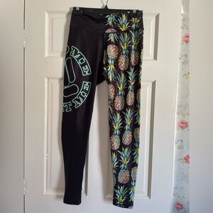 FLAW Feed Me Fight Me Pineapple Leggings Tights